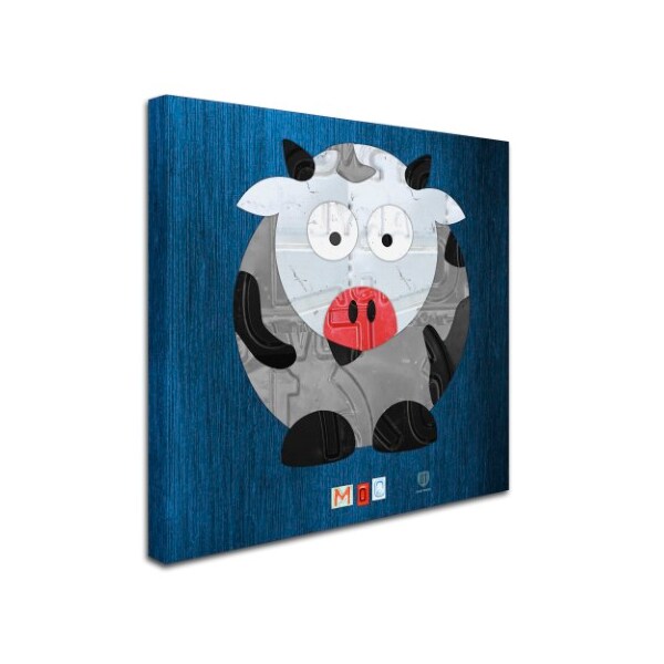 Design Turnpike 'Moo The Cow' Canvas Art,14x14